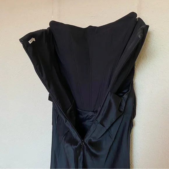 House of CB ‘Persephone’ Black Strapless Corset Maxi Dress NWOT size S - Picture 10 of 17